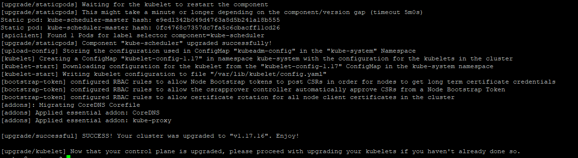 kubeadm upgrade apply example2