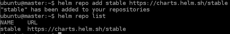 helm repo add